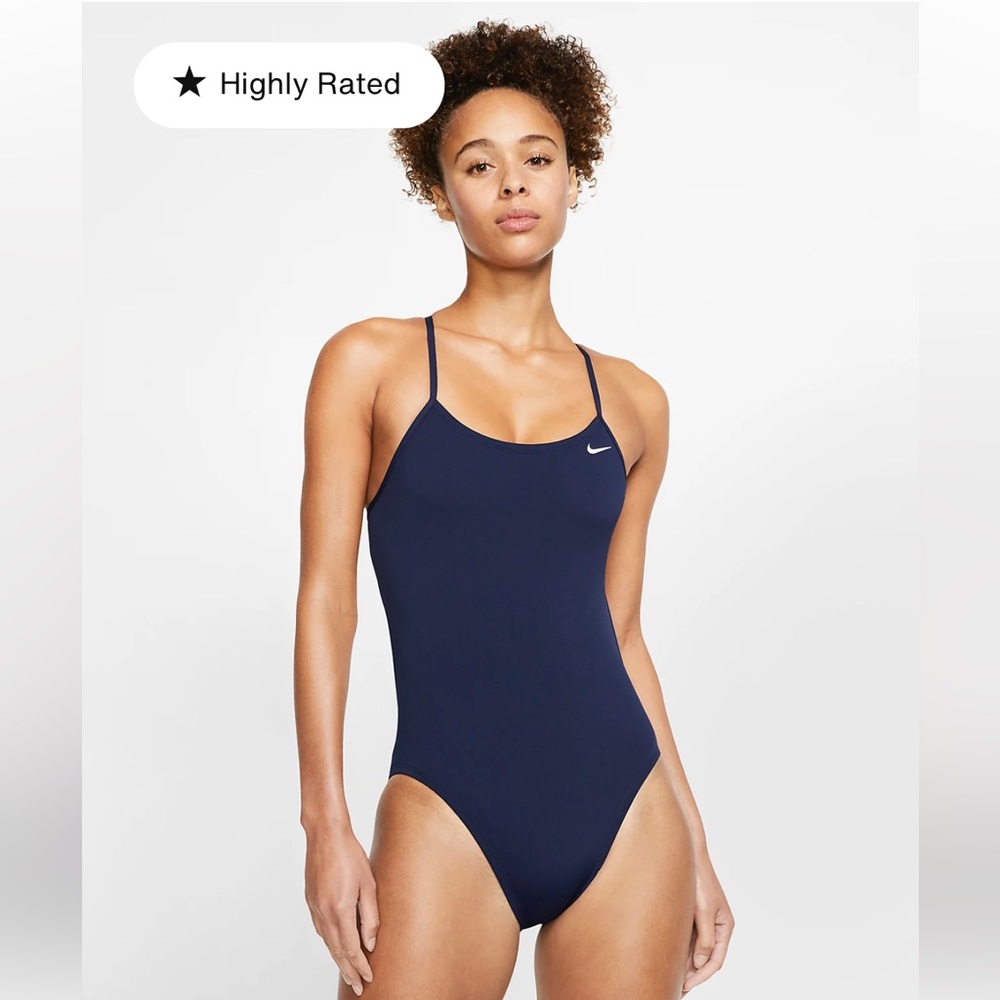 NWT nike poly cut out one-piece swimsuit tank